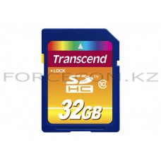 Карта памяти SDHC, 32 GB, Transcend, TS32GSDHC10, Class 10