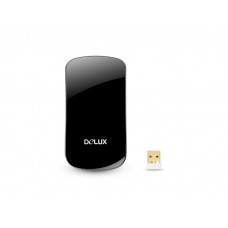 Лазерная беспроводная мышь, DeLux, DLM-128LGB Touch , Black